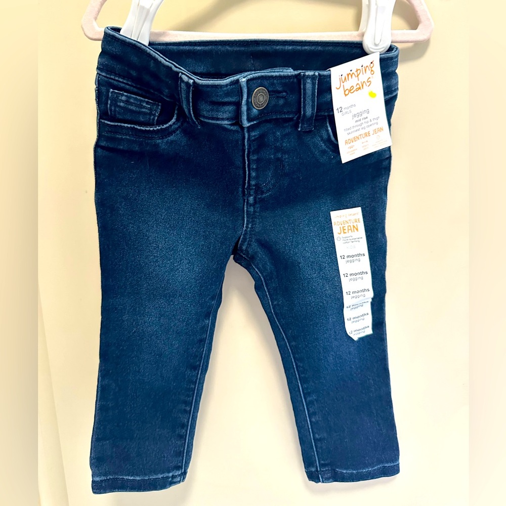 NWT 2 pairs of Jumping Beans Baby Girls Jeans